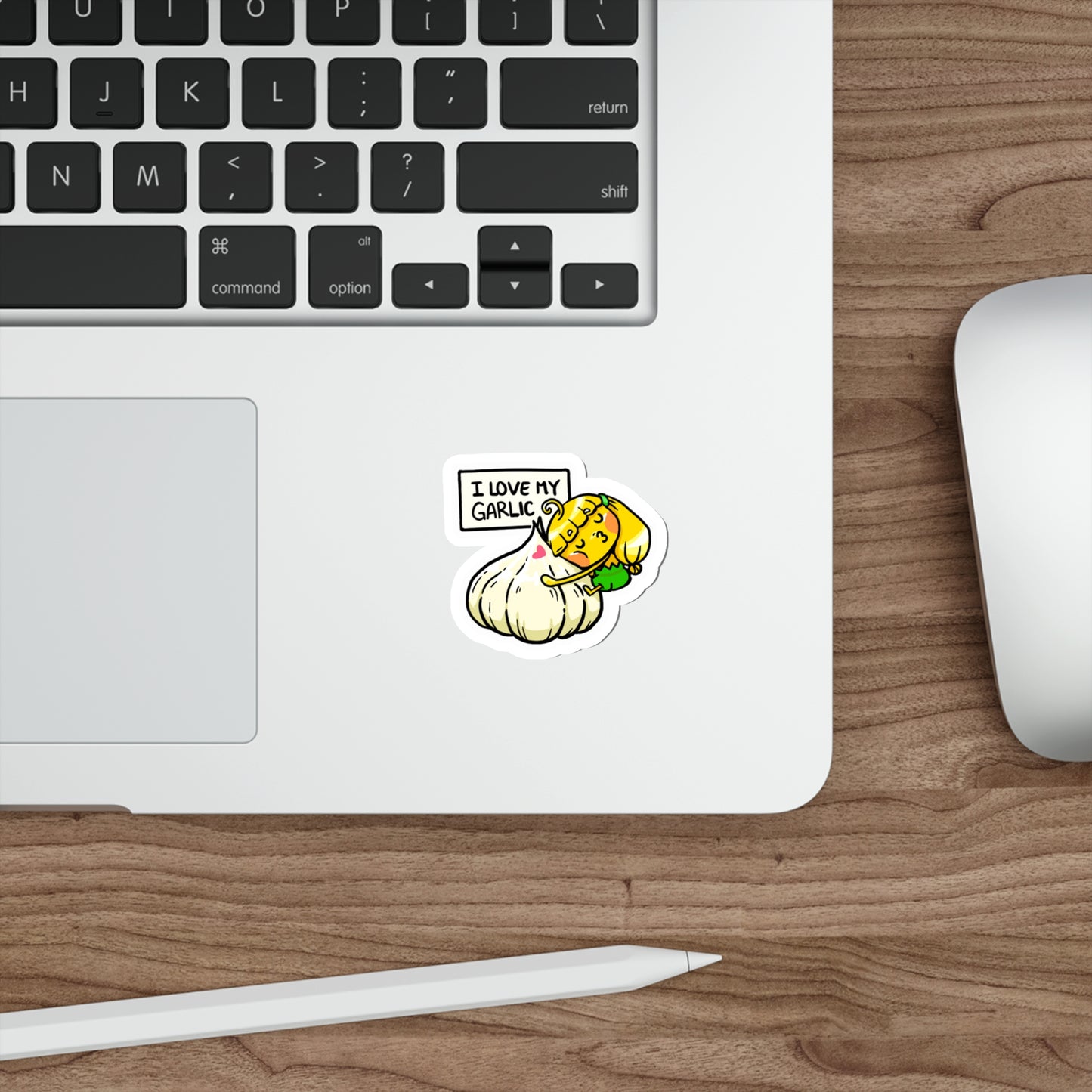 13) I Love My Garlic Water-proof Sticker