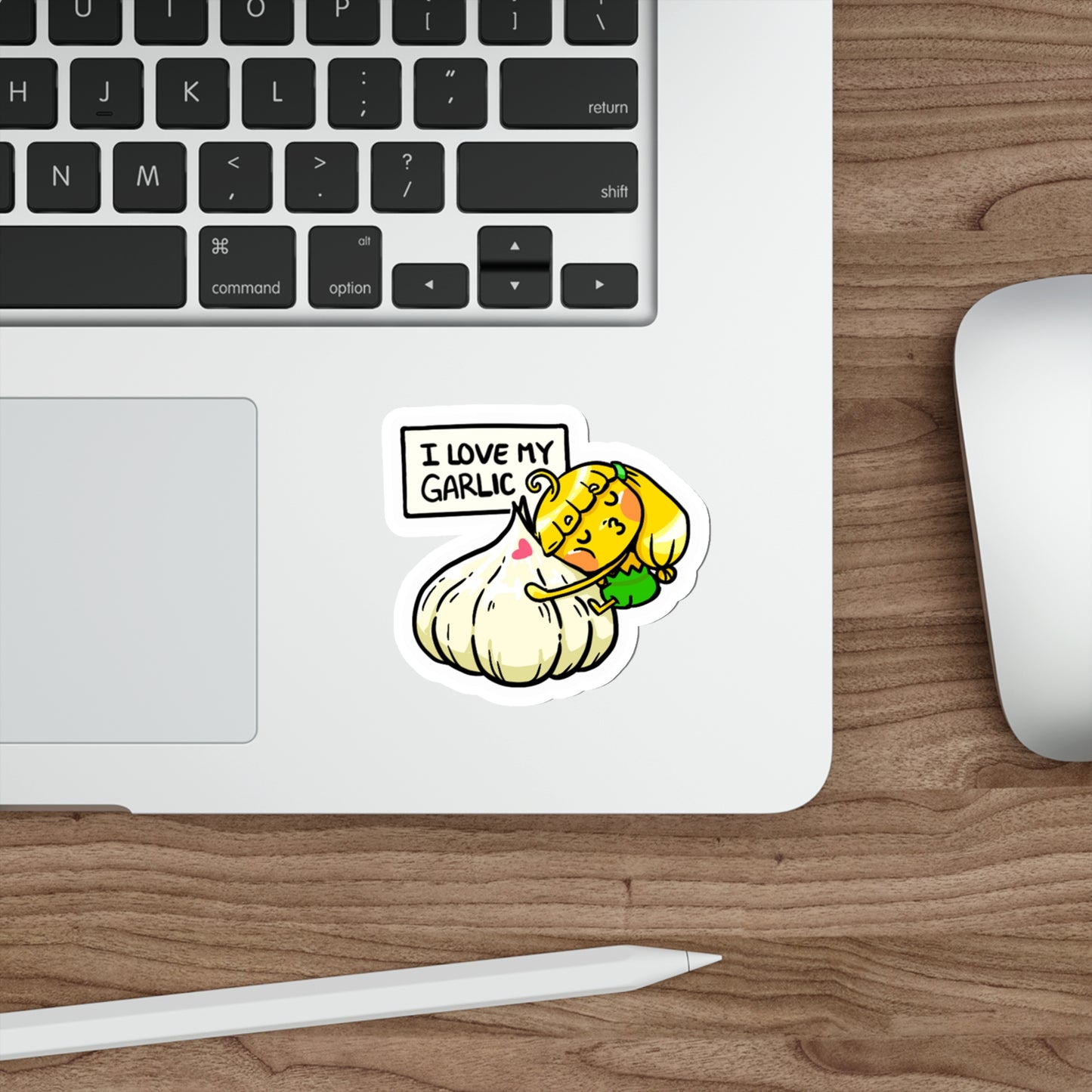 13) I Love My Garlic Water-proof Sticker