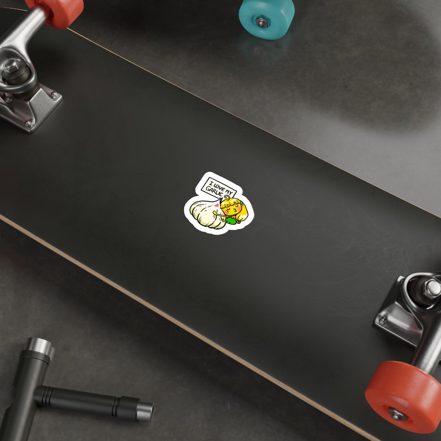 13) I Love My Garlic Water-proof Sticker