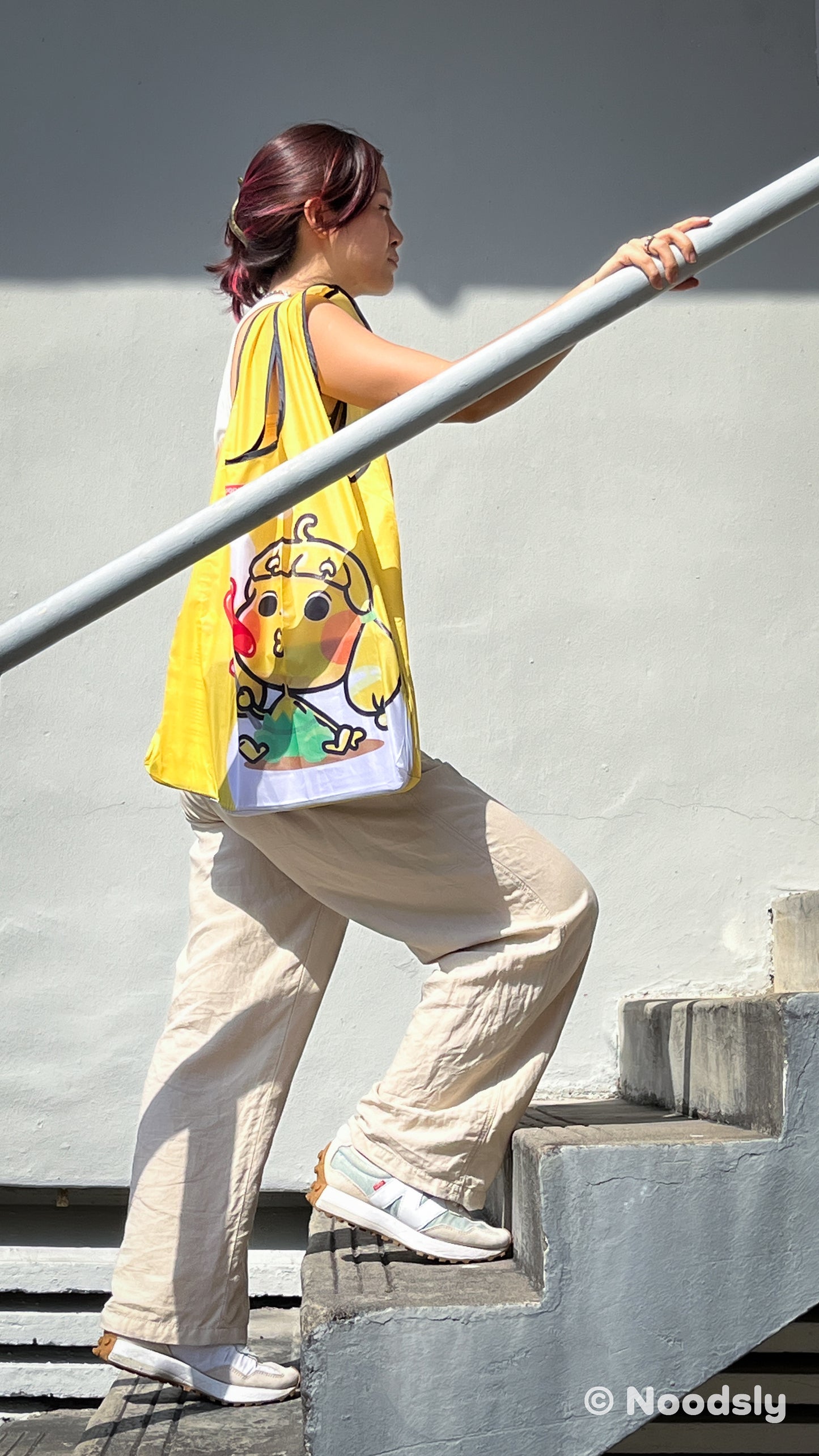 09) Yellow Noodsly Waterproof Foldable Bag