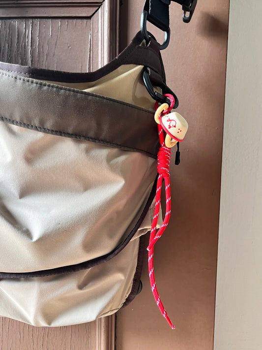 01) Noodsly - Jago Rooster Bowl Resin Bag Keychain