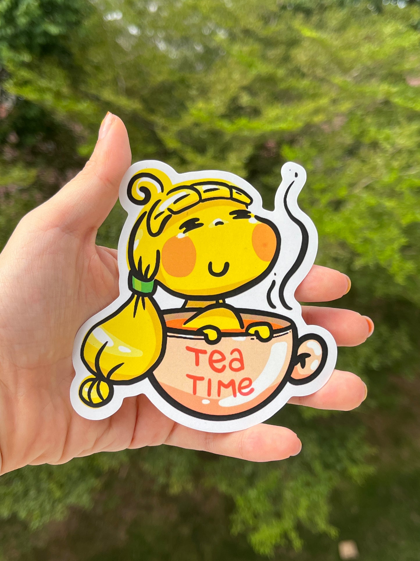 19) Tea Time Water-proof Sticker