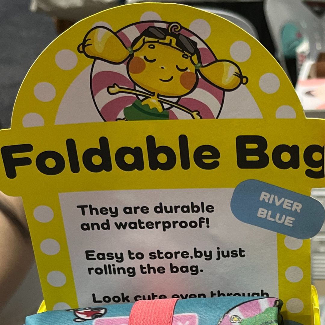 08) Noodsly River Blue Waterproof Foldable Bag