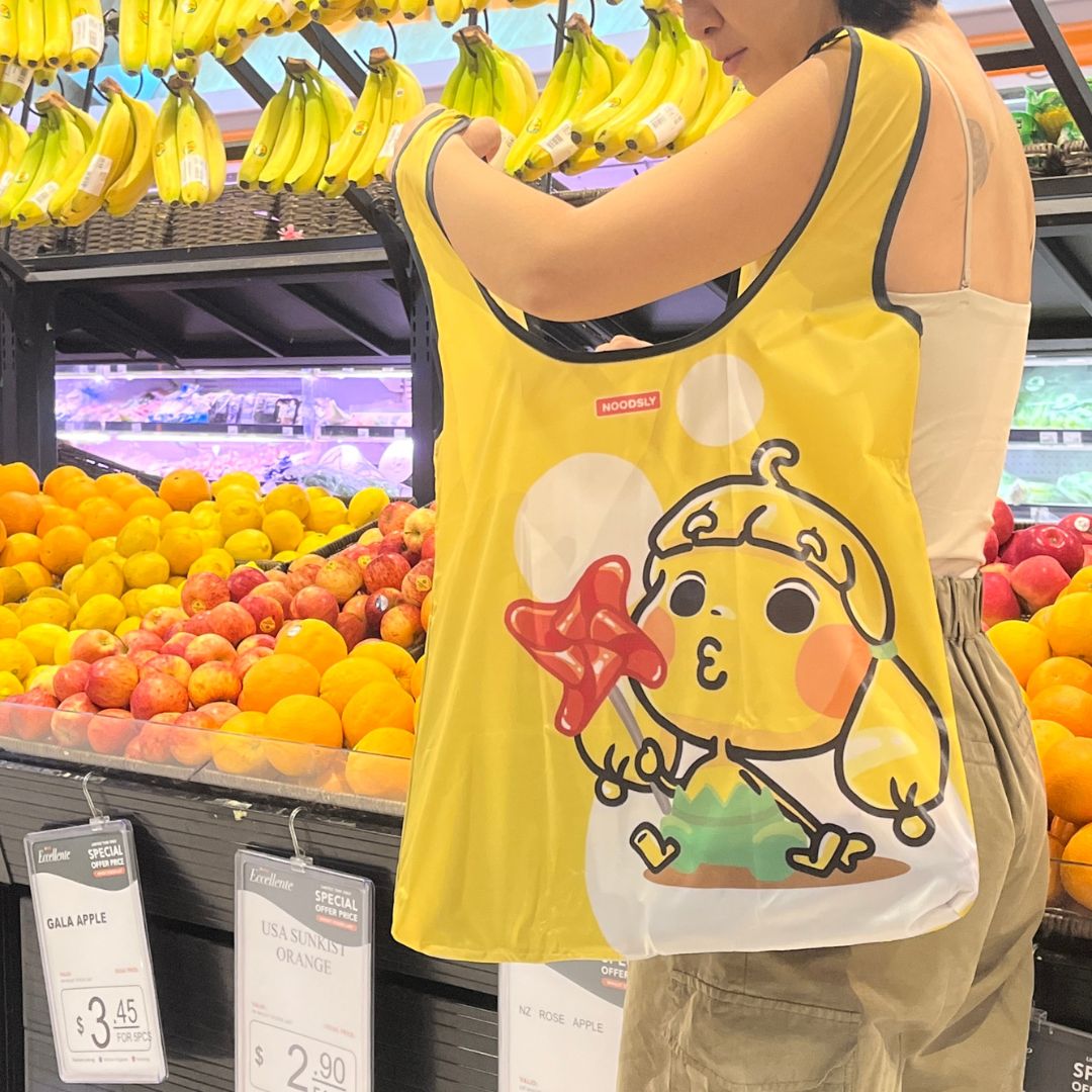 09) Yellow Noodsly Waterproof Foldable Bag