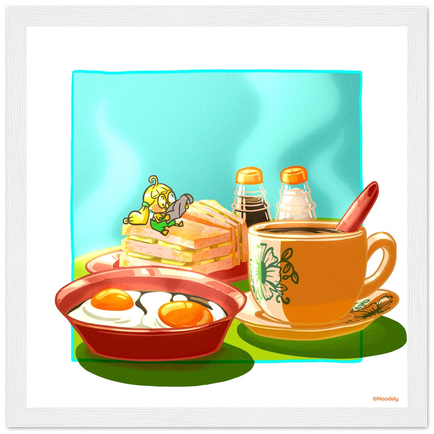 Singapore Traditional Breakfast Poster