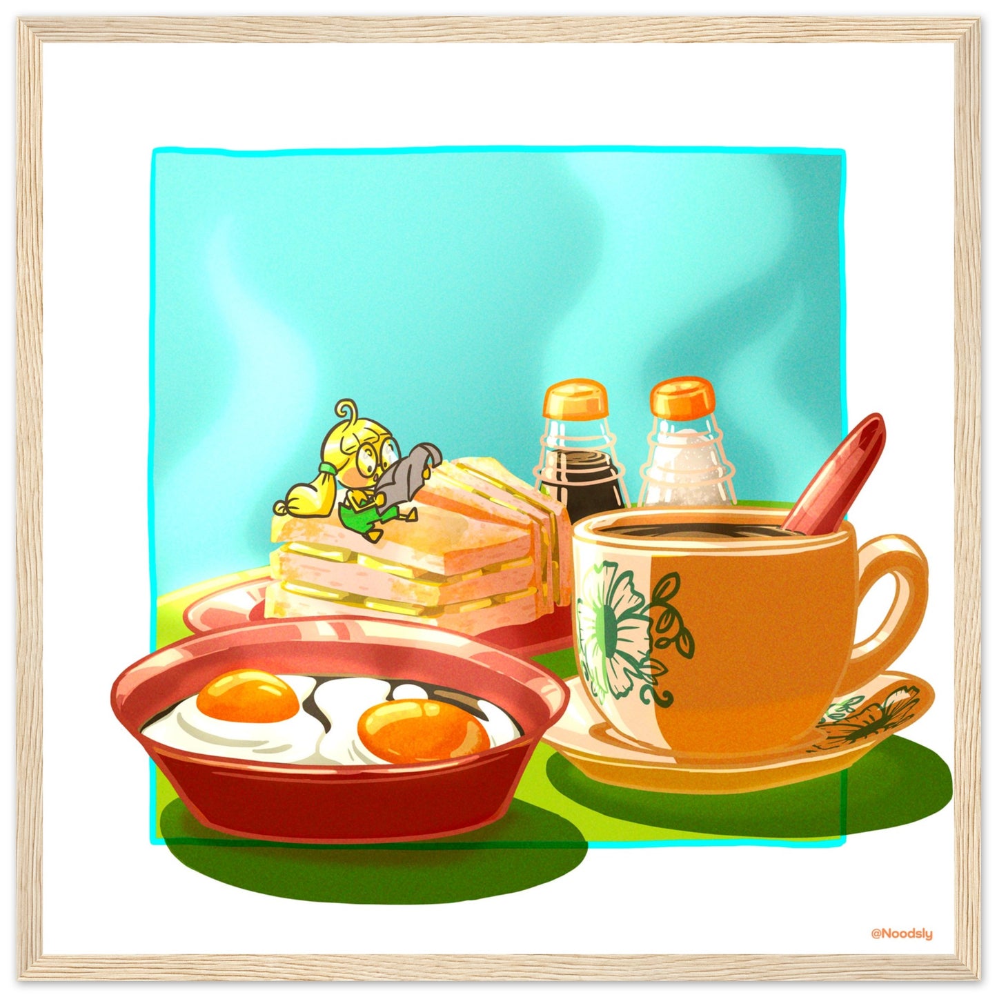 Singapore Traditional Breakfast Poster