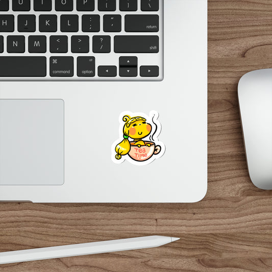 19) Tea Time Water-proof Sticker