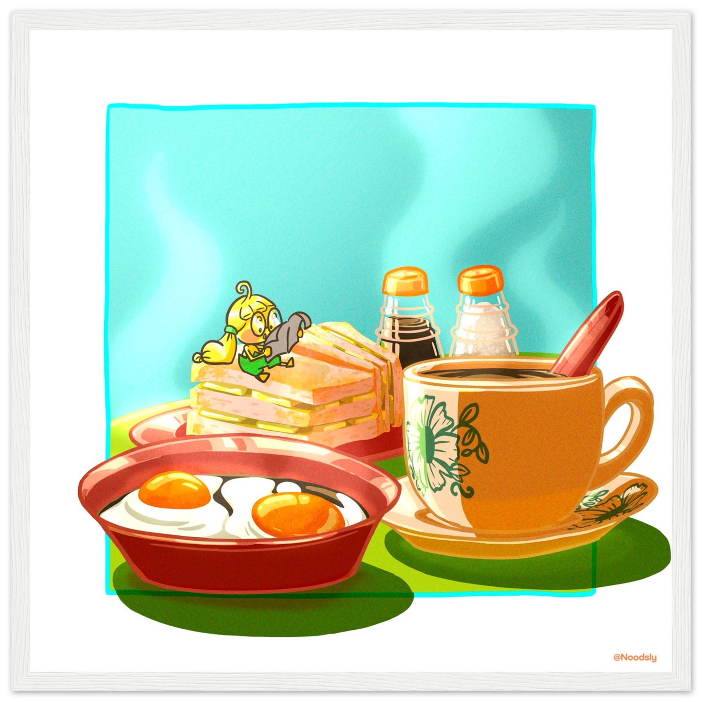 Singapore Traditional Breakfast Poster