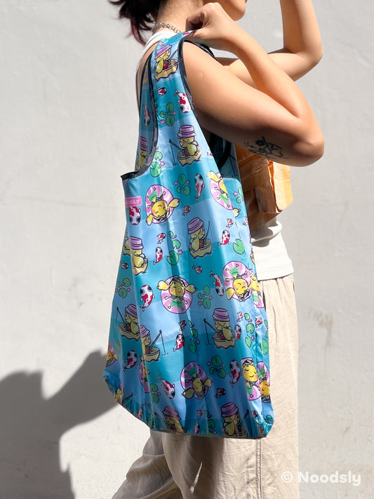 08) Noodsly River Blue Waterproof Foldable Bag