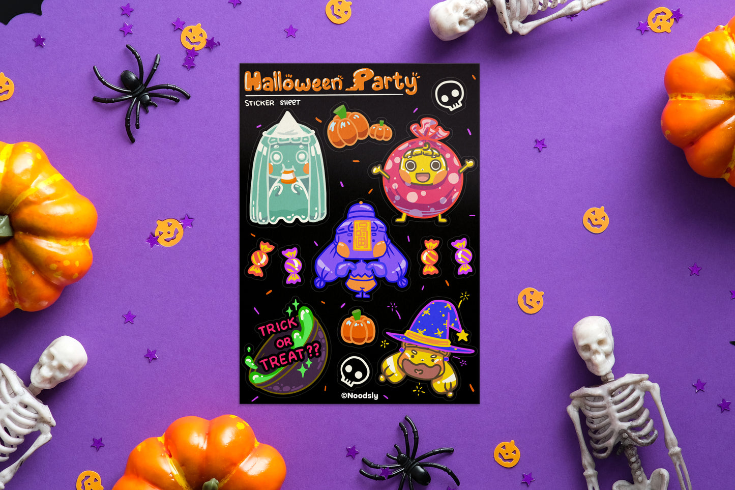 Noodsly Halloween Sticker Sheet