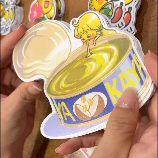 Noodsly Can Of Kaya Water-proof Sticker