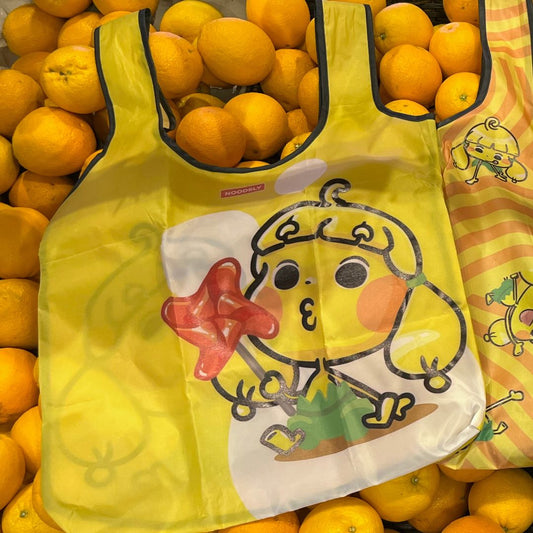 Yellow Noodsly Waterproof Foldable Bag