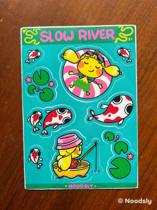 26) Slow River Sticker Sheet