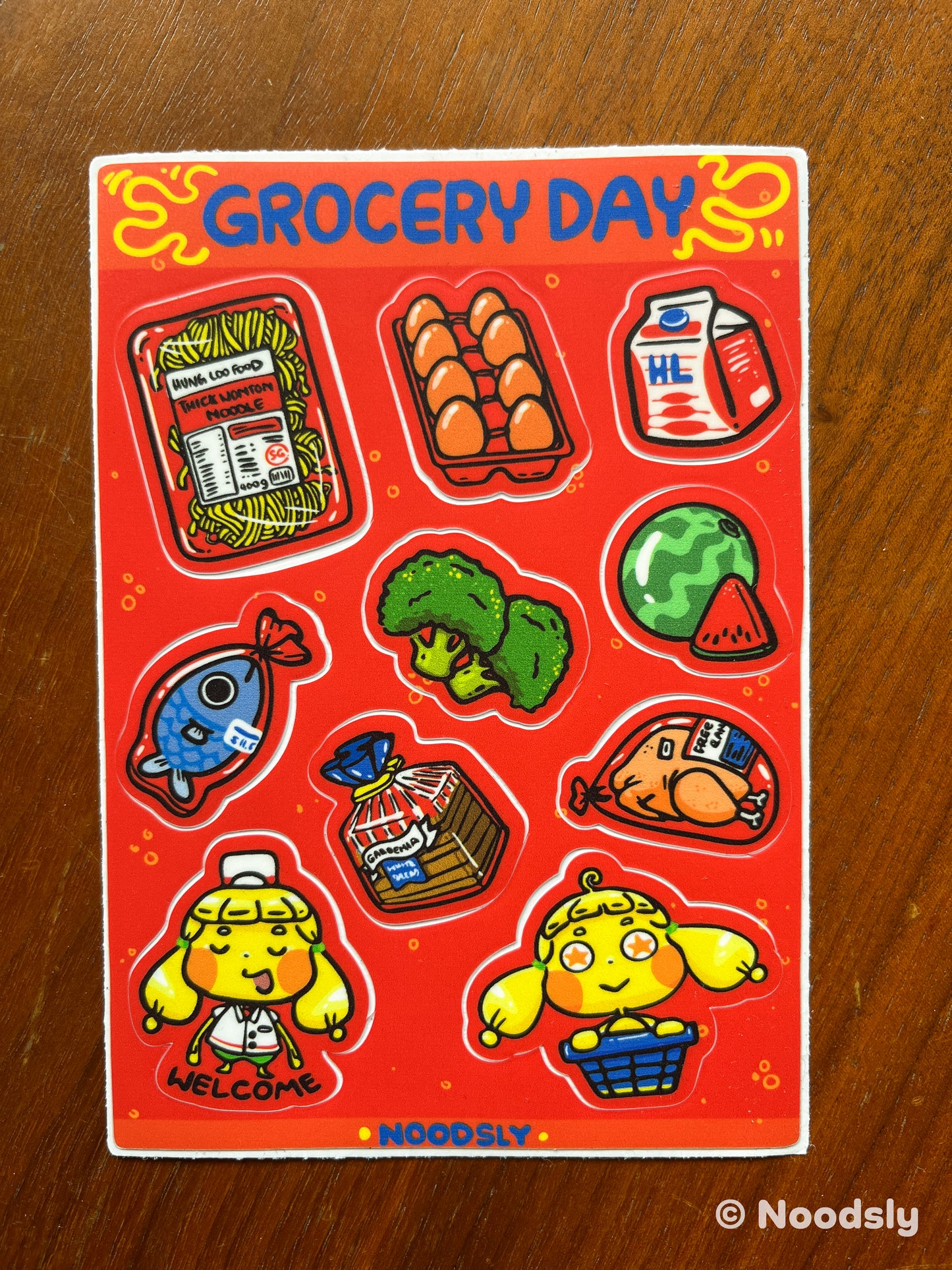 25) Grocery Sticker Sheet