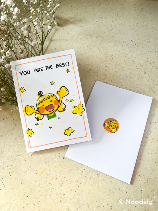 29)  You Are The Best! Postcard