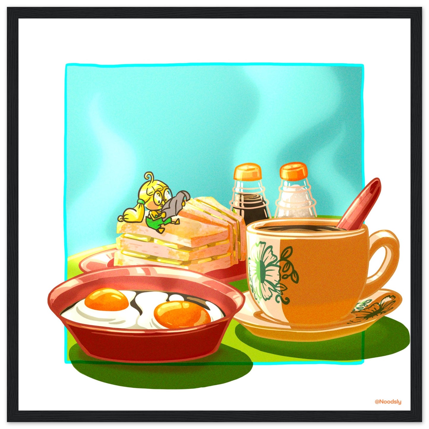 Singapore Traditional Breakfast Poster