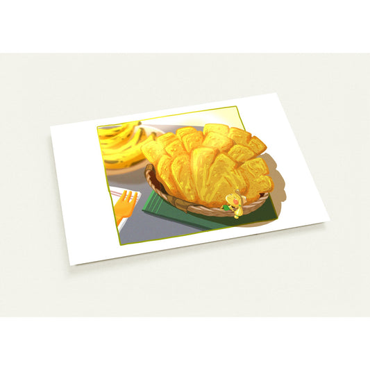 Noodsly Fried Banana Postcard